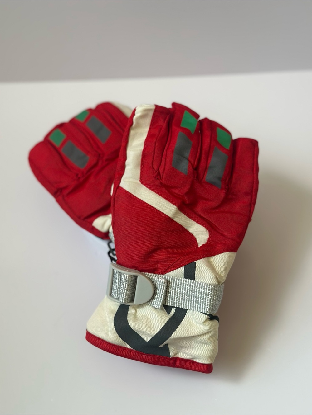 Kids Red Winter Gloves with Adjustable Strap